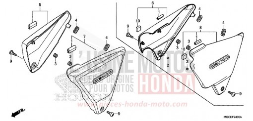 COUVERCLE LATERAL CB1100SAE de 2014